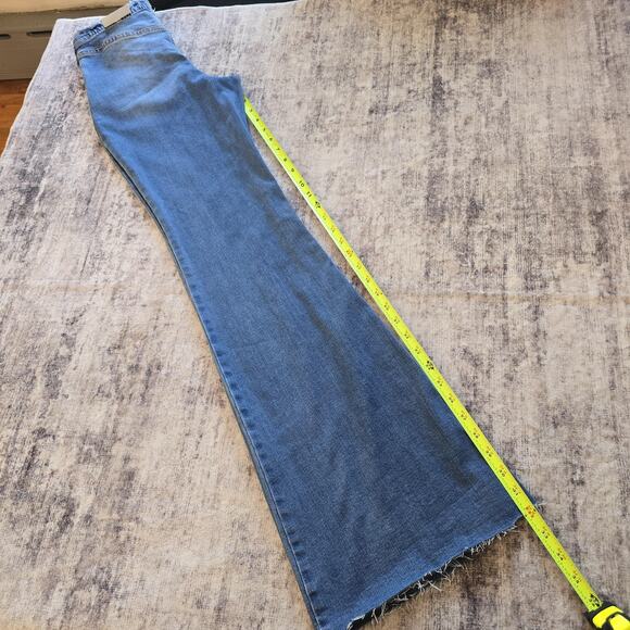 Wild Fable Jeans Womens 4 Low-Rise Flare Flare Raw Hem Bohemian Festival Hippie - Picture 10 of 12